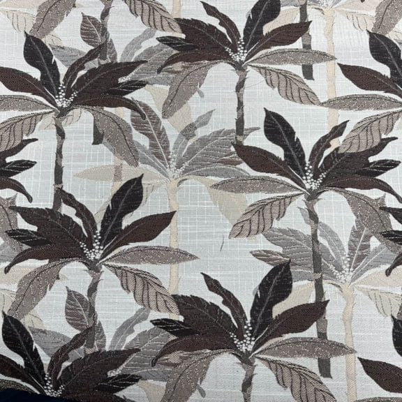 PALMS Jacquard Palm Tree Print Tapestry Fabric, 118 Inch in Width, | Home Decor, Natural / Cut by the Yard