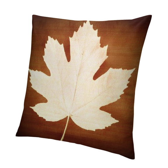 PALNKART Thanksgiving Fall Pillow Covers Maple Leaf Pillow Covers Autumn Decorative Pillow Cases Brown Farmhouse Throw Pillow Cover for Living Room Patio Couch Outdoor 22x22in