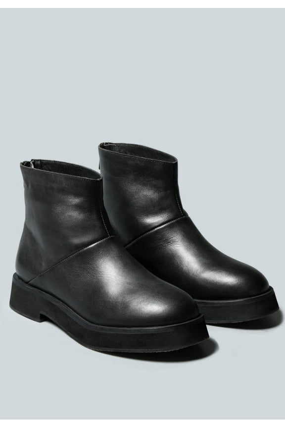 PALTROW Zip-up Black Ankle Boot