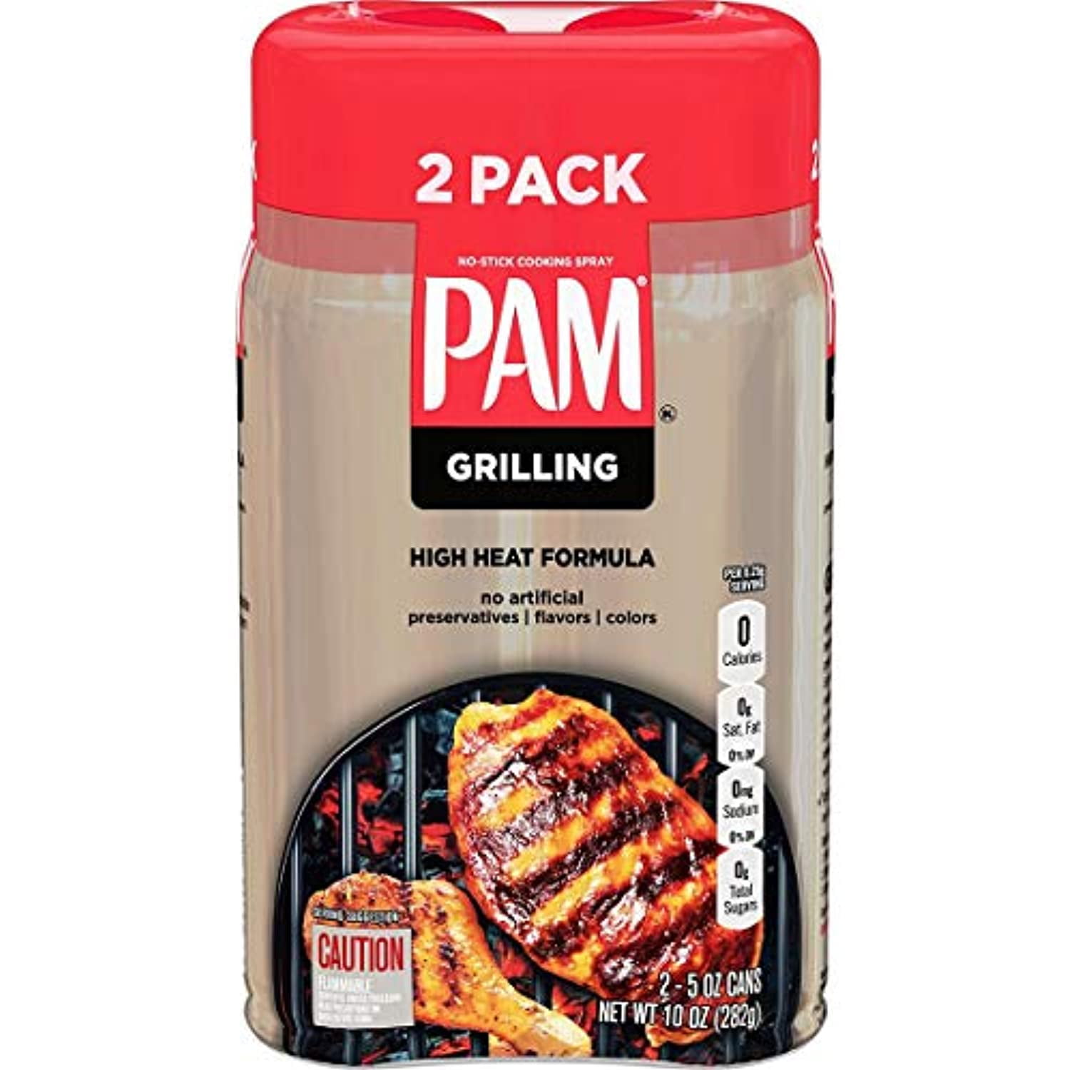 PAM Grilling Cooking Spray, 2 5 OZ Cans