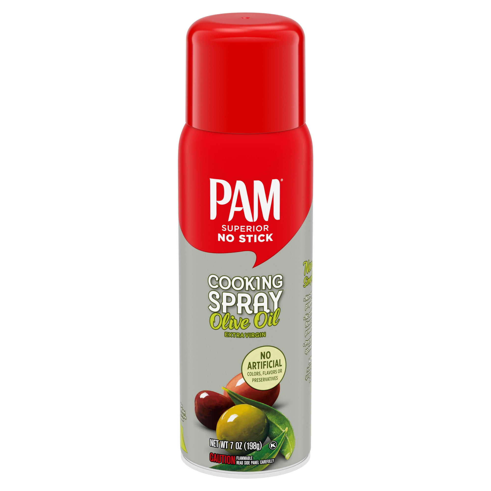PAM NonAerosol Olive Oil Cooking Spray, Superior No Stick Spray Pump, 7 oz