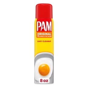 PAM Original Non-Stick Cooking Spray, Canola Oil Blend, Great for Air Fryer, Baking & Grilling, 8 oz.