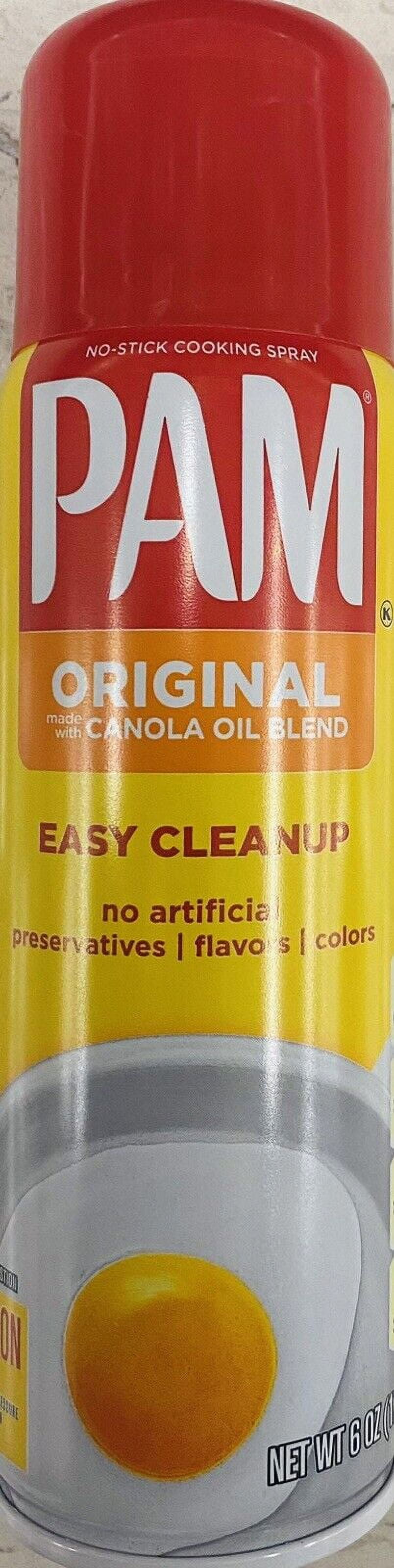 PAM Original Canola Oil Blend Non stick Cooking & Baking Spray 6 oz NEW