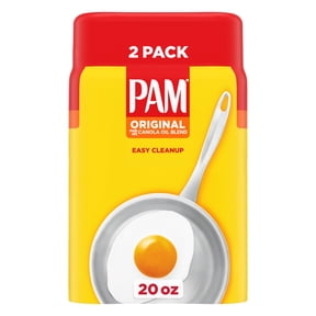 PAM Original Non-Stick Cooking Spray, Canola Oil Blend, Great for Air Fryer, Baking & Grilling, 10 oz., 2-Count