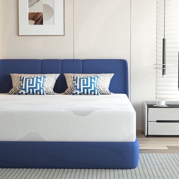 KOW 12 inch Queen Size Gel Memory Foam Mattress in a Box, Cooling Sleep & Pressure Relief