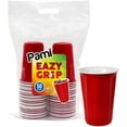 thumbnail image 1 of PAMI 18oz Birthday Party Cups for Kids – 50 Red Disposable Party Supplies Cups for Cold Drinks, Cocktails & Beerpong, 1 of 5