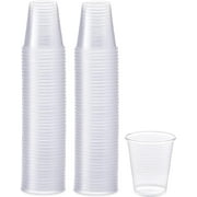 PAMI 5 Oz Clear Plastic Cups for Party Disposable Drinking Cups, 100-Pack