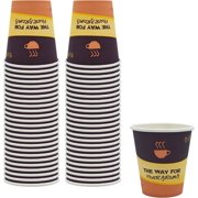 PAMI 10oz Paper Coffee Cups 50 Pack Hot Coffee Cups Disposable To-Go Cups for Espresso, Tea, Hot Chocolate, Office, Caf  & Travel Use
