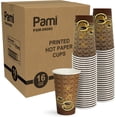 thumbnail image 1 of PAMI 16oz Paper Coffee Cups 1000 Pack Hot Coffee Cups Disposable To-Go Cups for Espresso, Tea, Hot Chocolate, Office, Café & Travel Use, 1 of 5