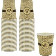 PAMI 8oz Paper Coffee Cups 50 Pack Hot Coffee Cups Disposable To-Go Cups for Espresso, Tea, Hot Chocolate, Office, Café & Travel Use