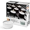 thumbnail image 1 of PAMI Unscented Tealight Candles Long-Lasting Paraffin Tea Lights Tea Candles, White 50-Pack, 1 of 7