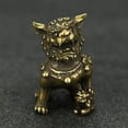 thumbnail image 1 of PAMINGONO 1 Pair Copper Lion Decor Traditional Chinese Style For Home And Office Placement, 1 of 8