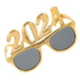 thumbnail image 1 of PAMINGONO 1 Pair Golden Number-shaped Plastic Glasses for New Year's Eve Party Decorative Eyewear, 1 of 8