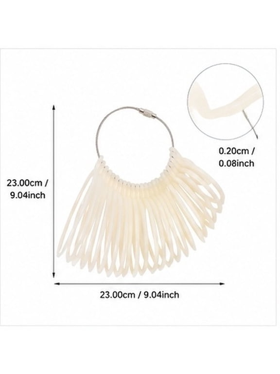 1 Pc Beige Plastic Bracelet and Measuring Tool, Adult Sizer Gauge for Home Craft Projects and Repair