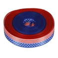 thumbnail image 1 of PAMINGONO 1 Roll Independence Day Ribbons For Crafts Red Blue Multi Color Fabric For Party Planners, 1 of 8