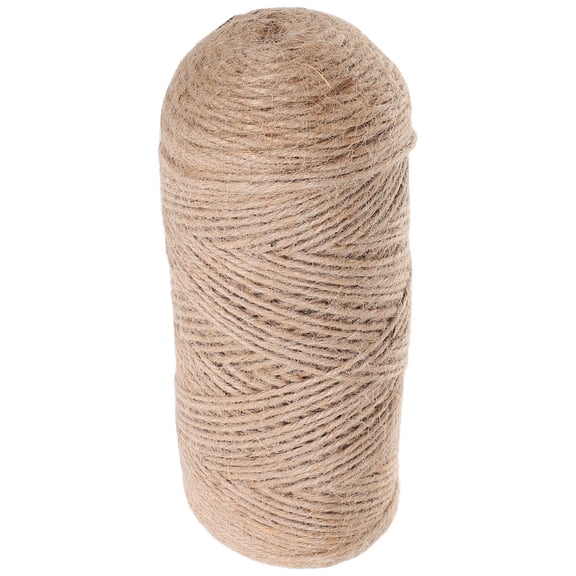 PAMINGONO Craft Rope Thin Jute Twine in Khaki Resilient Rope for Binding and DIY Use