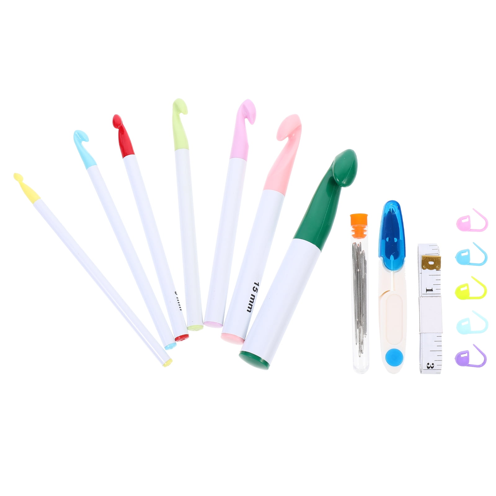 PAMINGONO Crochet Hooks Set Assorted Color 1Set 6.3x0.8x0.8In