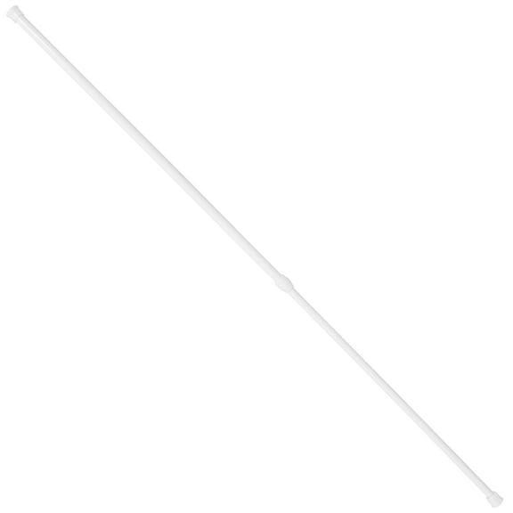 PAMINGONO Adjustable No-Drill Curtain Rod Set for Bathroom, Extendable 55-90cm, Easy Install Window Rod