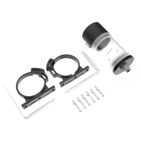 PAMINGONO 1 Set Cylindrical Acrylic POM Water Cooling Tank for Liquid CPU Cooler Computer Cooling System 11.8x2x2in