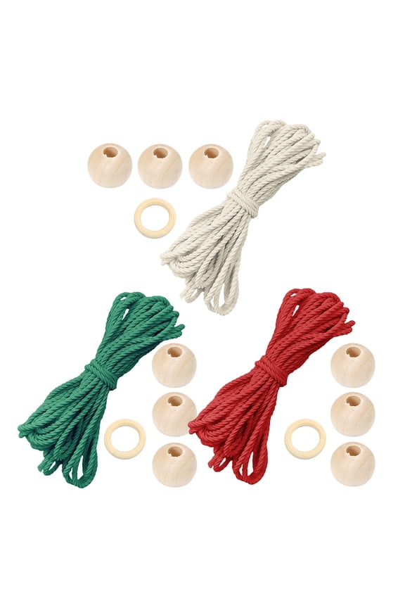 1 Set Diy Macrame Kit Rice Color Diy Macrame Kit Keychain For Handmade Wall Hanging And Craft Material Set