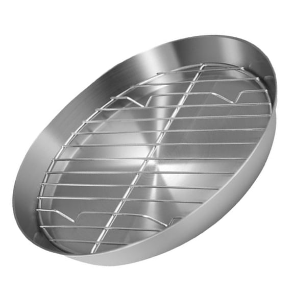 PAMINGONO 1 Set Frying Rack Tray for Baking and Grilling Silver Stainless Steel for Home Users and Cooks