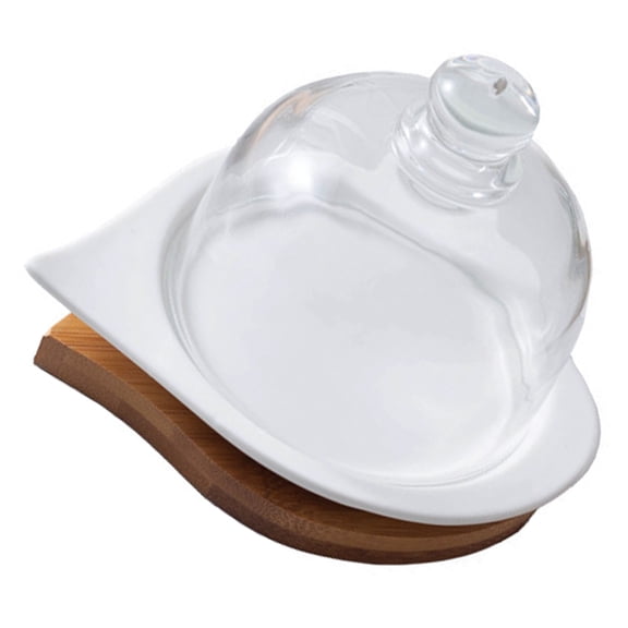 PAMINGONO 1 Set Glass Dome Display Tray For Glass Cake Cover And Elegant Table Settings