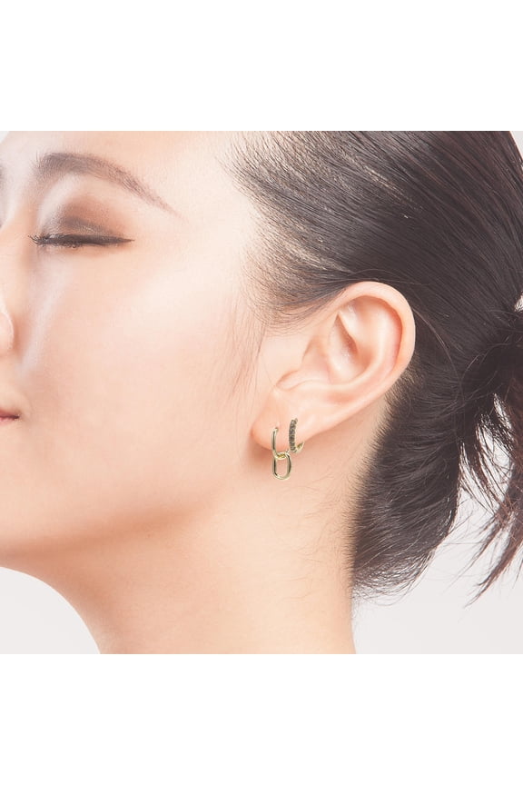 Golden Copper Hoop Earrings, Lightweight and Comfortable for All-Day Wear
