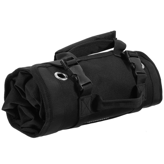 PAMINGONO Electrician Tool Roll Pouch Black - Tool Bag for Electricians Workshop, 1 Set