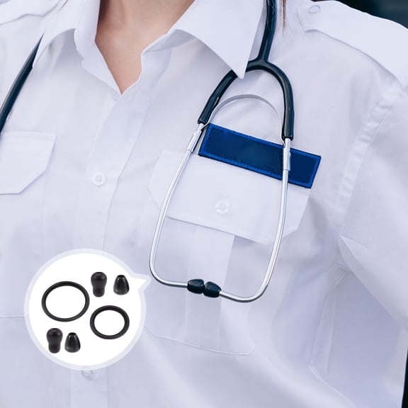 PAMINGONO 1 Set Non-medical Stethoscope Replacement Parts Black Diaphragm for Sound Quality Improvement 4.5x4.5cm