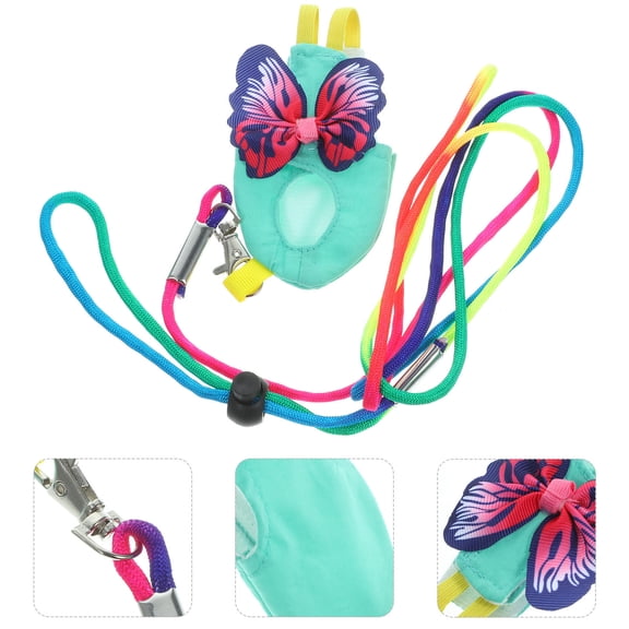 PAMINGONO Bird Suit Diaper Parrot Clothes Washable Colorful Cloth 1 Set 11.8x6.4in