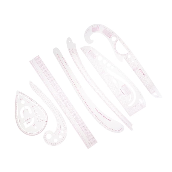 PAMINGONO 1Set Plastic Sewing Ruler Curve Tailor Tool for Accurate Clothing Proofing and Cutting