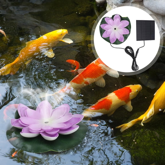 PAMINGONO 1 Set Solar Garden Water Feature with 150MA Working 6.68x6.68x1.97in