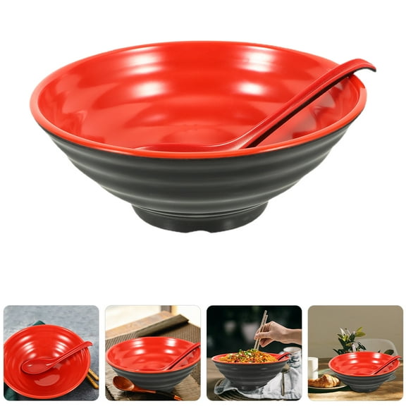 PAMINGONO 1 Set Soup Bowls with Spoons 7.1Inch for Warm Meals