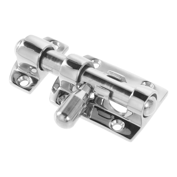 PAMINGONO 1 Set Stainless Flush Hatch Latch Door Insert Lock Silver Heavy Duty Slide Bolt For Gate RV