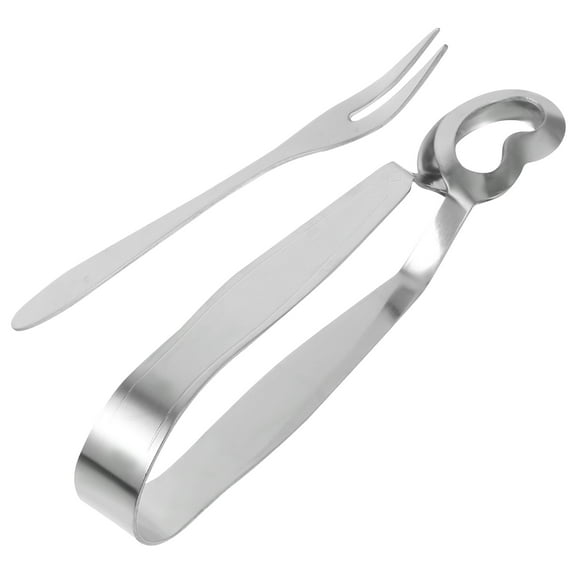 PAMINGONO 1Set Practical Stainless Steel Escargot Tools with Special Shape for Snail Serving