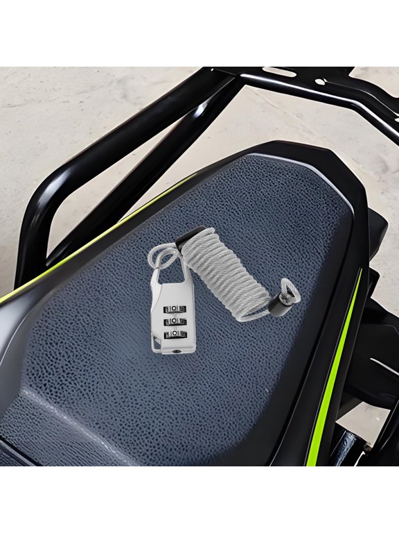 1 Set Steel Pvc Wire Rope Lock for Luggage and Backpacks