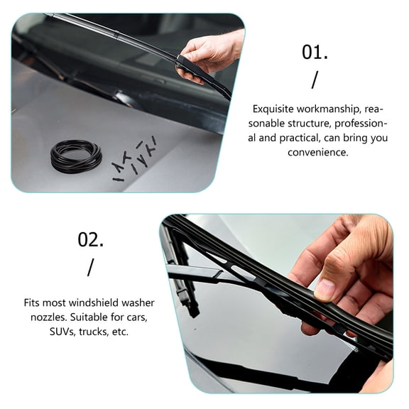 PAMINGONO 1 Set Windshield Washer Line Connectors for Car Windshield Maintenance