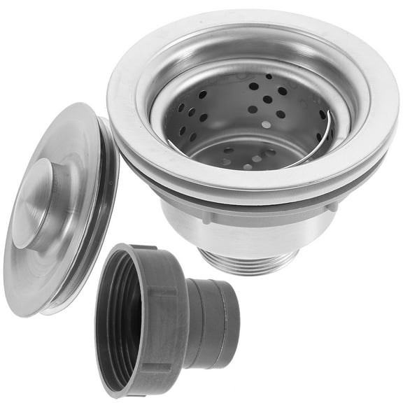 PAMINGONO 1 Set of Sink Drain Assembly Kit in Stainless Steel for Families