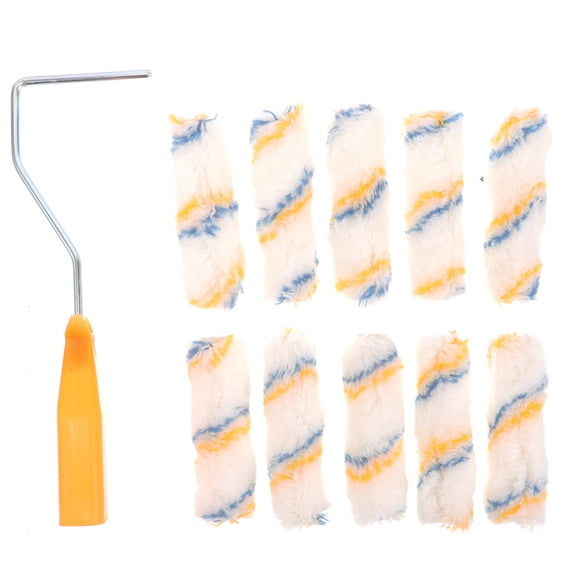 PAMINGONO 10 Brush Rollers Beige Paint Roller for Homeowners 9.82X3.93X0.79in