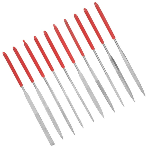 PAMINGONO 10 Pcs Metal File Tool for Finetuning Small Round Files for Jewelry Making