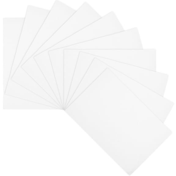 PAMINGONO 10 Sheets Cross Stitch Cloths for Interior Decoration Women White Cotton Grid Design