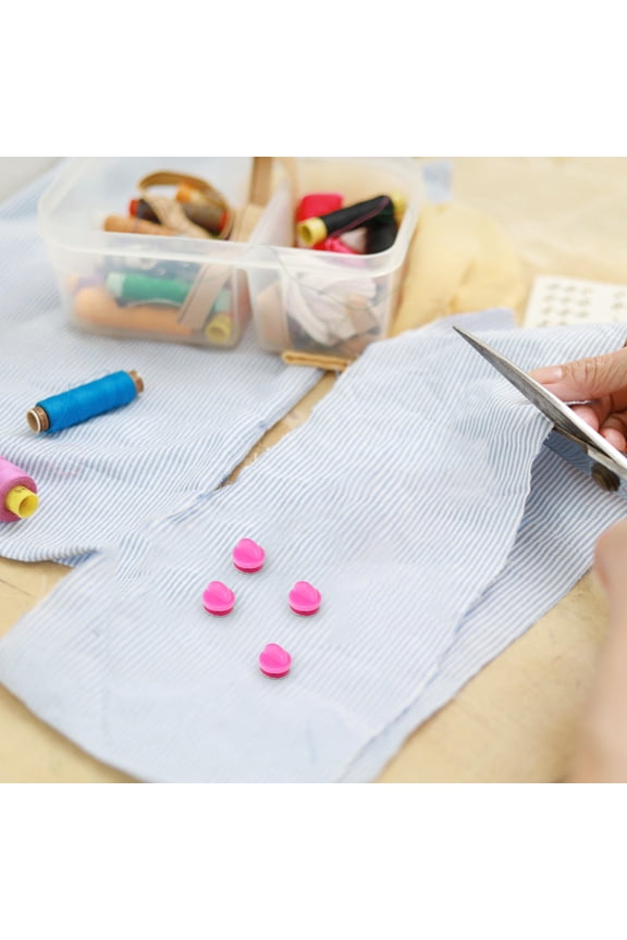 100Set Secure Pink Pin Clasp Backings for DIY Badge Craft Making and Jewelry Supplies