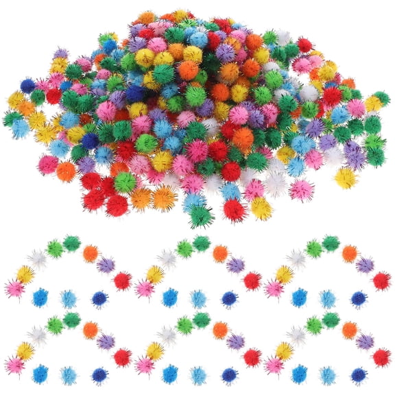 PAMINGONO 1000 Pieces Small Colorful Pom Poms for Crafts, DIY Art Projects, Christmas Party Decorations and Kids Activities