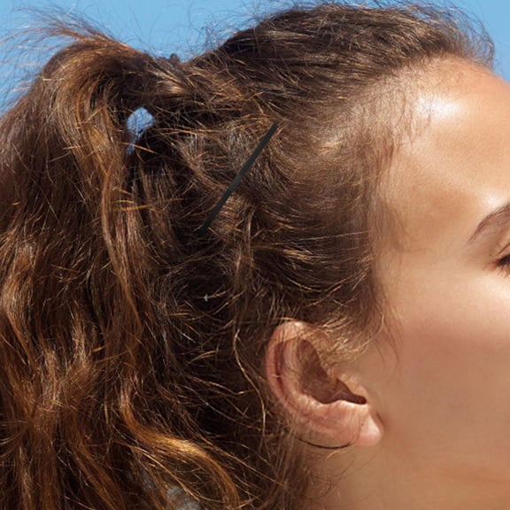 PAMINGONO 100Pcs Black Hair Pins Curved Bobby Pins Non Slip Metal Clips for Formal and Casual Use