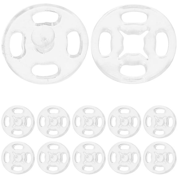 PAMINGONO 100Pcs Large Sew On Snaps for Artisans and DIY Enthusiasts Sewing Projects Square Resin