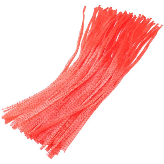 PAMINGONO Storage Mesh Bag Red Nylon 100Pcs 27.6X15.7X0.04In