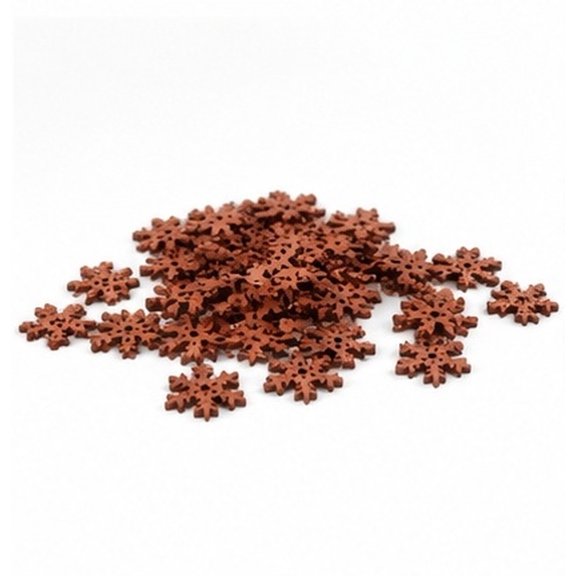PAMINGONO Durable Brown Wooden Buttons Creative Decoration for Craft Use 100Pcs
