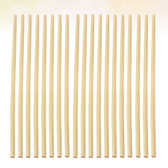 PAMINGONO 100pcs Stalk Straws Beige Cylindrical for Party Decoration and Gatherings