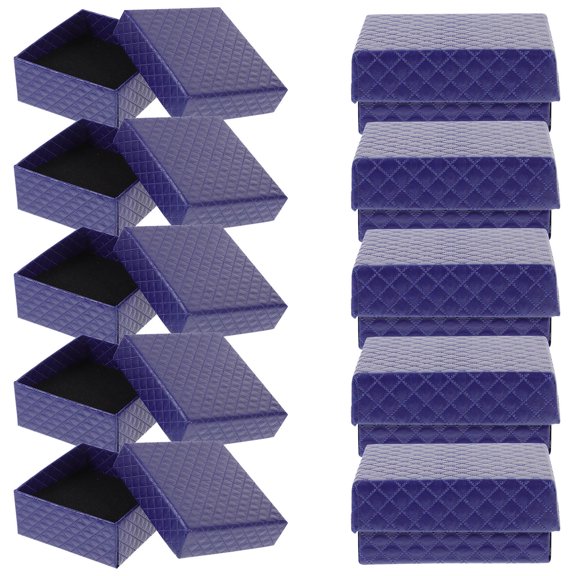 PAMINGONO 10Pcs Delicate Jewelry Packaging Box Jewelry Box for Necklaces and Bracelets 2.95X2.95X1.38In