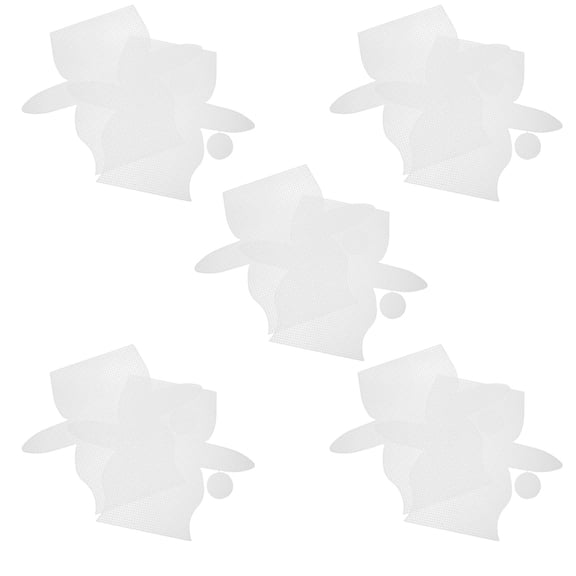PAMINGONO 10-Piece White Plastic Canvas Sheets for Crochet Purse Base, Handmade Bag Making Supplies